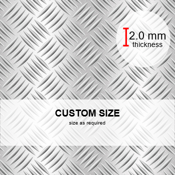 Aluminium TreadPlate (2.0mm Thickness)